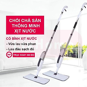 Cây lau nhà phun sương đa năng 3 trong 1 , với bình nước di động 350ml  , thanh xoay 360 độ  giúp lau mọi ngóc ngách vô cùng tiện lợi