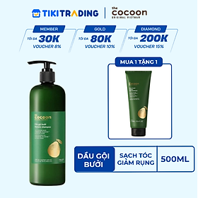 Dầu gội bưởi Cocoon giúp giảm gãy rụng và làm mềm tóc 500ml