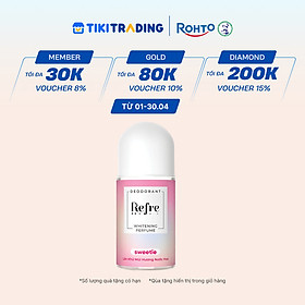 Lăn khử mùi dưỡng trắng hương nước hoa Refre Whitening Perfume Sweetie Hương Ngọt Ngào 40ml