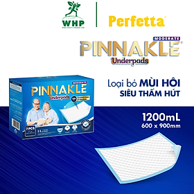 Tấm Lót Cao Cấp Pinnakle Moderate, Siêu Thấm Hút, Chống Trào Ngược, Khử Mùi Tối Ưu, Size 60x90cm (7 miếng/hộp)