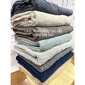 Khăn tắm  xuất nhật, Organic, khăn màu trơn, Nặng 290g, KT 60x120cm