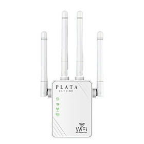 Bộ kích sóng wifi 4 râu Vinetteam tốc độ 300mbps/ 1200mbps 2 cổng RJ45 ăng ten phát xuyên tường cắm trực tiếp dùng cho điện thoại, laptop, máy tính, PC - hàng chính hãng