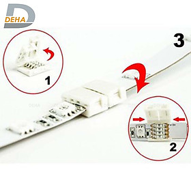 Đầu nối thẳng 4 chân cho led dây dán 5050 RGB đổi màu connector 4P pin 10