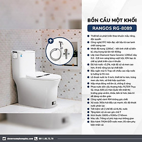 Mua BỒN CẦU MỘT KHỐI RANGOS RG-8089