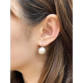 Bông tai ngọc trai nước mặn Mabe  - MOON Jewelry