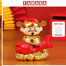 Tượng Thần Tài Cá Lắc - Trang Trí Tết - 8806 - Cá Đỏ