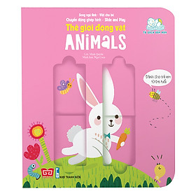 Sách Chuyển Động Ghép Hình - Slide And Play - Thế Giới Động Vật - Animals
