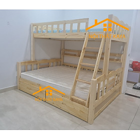 (Ord) Bunny – Giường 2 tầng + 2 Hộc Kéo 1m2/1m4