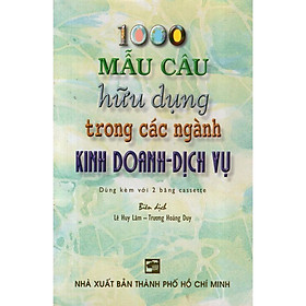 Sách - 1000 Mẫu Câu Hữu Dụng Trong Các Ngành Kinh Doanh - Dịch Vụ (Không Kèm Cassette) - Nhân Trí Việt