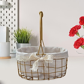 Wedding Flower Storage Basket Fruits Holder for Living Room Holiday Decor