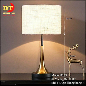 Mua Đèn bàn ngủ thân đồng cao cấp lãng mạn HTLQ bpl