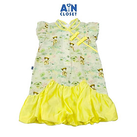 Đầm bé gái hoạ tiết Nàng Tiên Vàng Cotton phong cách Trung Hoa - AICDBGSPKCF1 - AIN Closet