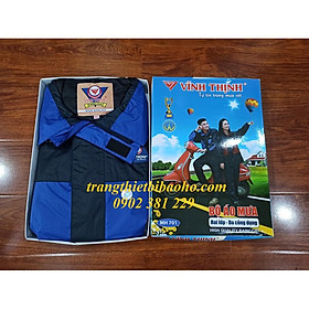 Mua Bộ áo mưa Vĩnh Thịnh 2 lớp cao cấp chống thấm  giữ ấm màu lam