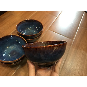 Bát Cơm D11,5cm - Loại bát cao cấp của gốm sứ Bát Tràng -chén cơm men hỏa biến Cao cấp