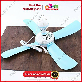Mua Quạt trần mini 4 cánh lớn ( quạt treo màn  treo mùng)-