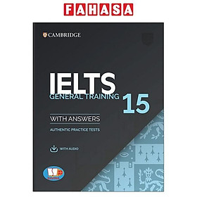 Sách - Sách Cambridge Ielts 15 Academic With Answers - General Training With Answers (Savina) (Kèm Audio)