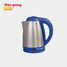 Hàng Chính Hãng Ấm đun nước siêu tốc Điện Quang ĐQ EKT14 1518 B (1500W, 1.8L, inox 201 mờ, nhựa PP màu xanh dương)