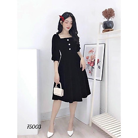 ĐẦM FORD DÁNG XÒE QUA GỐI,HỌA TIẾT TRƠN NHƯNG KHÔNG KẾM PHẦN SANG TRỌNG TRANG NEMO 36 FASHION