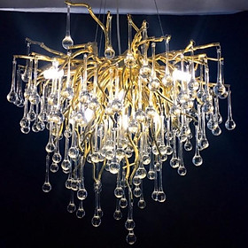 Đèn thả tô điểm phòng khách,đèn thả giọt nước DT