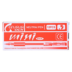 Nơi bán Hộp 12 Cây Viết Nước Mini Envava - Mực Đỏ - Giá Từ -1đ