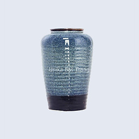 Mua Bình Hoa Viền Cao Men Xanh Hoả Biến - Bình Cắm Hoa Cao Cấp - Bình Cắm Hoa Xinh - Gốm Sứ Bát Tràng