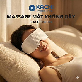 Máy massage mắt 16 đầu rung KACHI MK380 phun sương thư giãn - hàng chính hãng