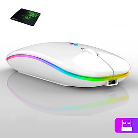 Chuột không dây sạc điện có đèn led