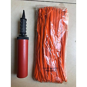 Set 100 bóng giun tặng kèm bơm tay