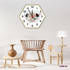 Mua Đồng hồ gỗ treo tường 3d kim trôi họa tiết đầy đủ phụ kiện