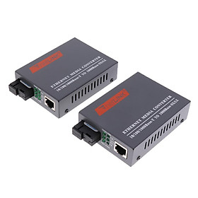Sunnimix 2 Pcs 100/1000Mbps 25Km Simplex Sợi Quang Để RJ45 Ethernet Truyền Thông Bộ Chuyển Đổi