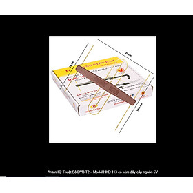 Mua Anten Kỹ Thuật Số DVB T2 – Model HKD 113 có kèm dây cấp nguồn 5V hàng chính hãng