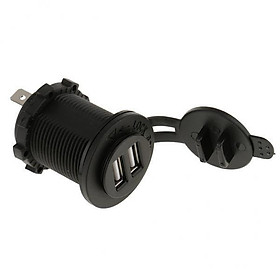 9x12V 4.2A Dual USB Charger Socket for Motorcycle Boat Car