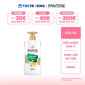 Dầu Xả Pantene Suôn Mượt Óng Ả Chai 650ml