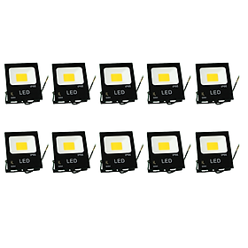 Mua Combo 10 Đèn led pha HL 10w đủ công suất  đèn sân vườn  đèn pha led giá rẻ hàng chính hãng