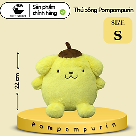 Thú bông Pompompurin S, Gấu Bông Sanrio Chính Hãng, Quà tặng đáng yêu, Sản phẩm chính hãng, Phân phối bởi Teenbox