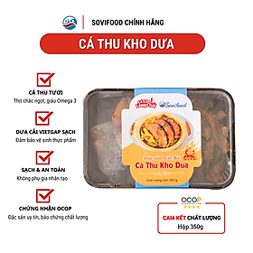 Cá Thu Kho Dưa Sovifood Hải Phòng - Cá Thu Cát Bà Cải Chua VietGAP, Giàu Đạm, Omega 3 - 350G