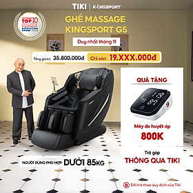 Mua Ghế massage KINGSPORT Standard G5 BLACK cao cấp con lăn 3D với 8 bài tập  thiết kế hiện đại 2024  công nghệ massage chuyên sâu