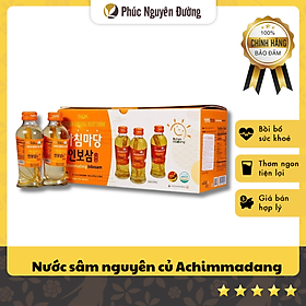 Nước Sâm Chai Nguyên Củ Achimmadang 120ml x 10 chai giúp tăng cường miễn