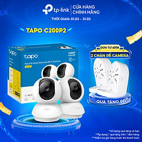 Mua Bộ Combo 2 Camera WiFi TP-Link Tapo C200P2 / C210P2 Quay Quét 360 độ Full HD 2MP/3MP - Hàng Chính Hãng