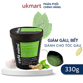 Dầu Gội Tẩy Tế Bào Chết Da Đầu Cafe Mimi Shampoo Scrub 330g Làm Sạch Sâu, Làm Phồng Chân Tóc, Hỗ Trợ Mọc Tóc