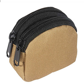 Coin Pouch Change Holder, Outdoor Wallet Nylon Waist Bag for Men, Multifunctional Coin Purse Cash Holder Money Pouch, Small Change Bag