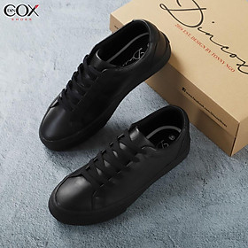 Giày Sneaker Da Unisex DINCOX D20 Năng Động Cá Tính Black