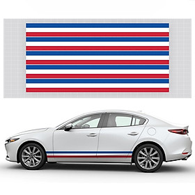 Combo 3 mét Decal Tem Sườn Xe Ô Tô chọn mẫu Mẫu Cờ Đức, Pháp, Italy, Performance, Decal Dán Sườn Xe Ô Tô Đẹp Nhất
