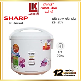 Mua Nồi cơm nắp gài Sharp 1.8 lít KS-18TJV   Công suất 700W  công nghệ nấu 1D - Hàng chính hãng - Bảo hành 12 tháng