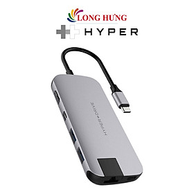 Cổng chuyển đổi HyperDrive Slim 8-in-1 USB-C Hub HD247B - Hàng chính hãng