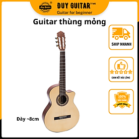 Mua Đàn guitar classic DC350J thùng mỏng Duy Guitar Store gỗ Hồng đào solid âm thanh tốt bền đẹp
