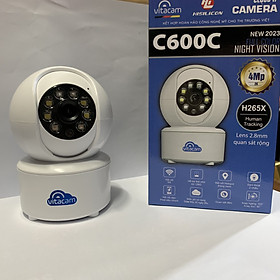 Mua Camera IP Wifi VITACAM C600C - Độ phân giải 4M đàm thoại 2 chiều  Có màu đêm - Hàng chính hãng