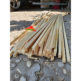 Mua Thanh gỗ thông vuông 1cm  dài 80cm dùng làm nẹp chỉ  đóng chuồng chim  làm khung viền  DIY