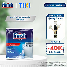 Muối Rửa Chén Bát Finish Salt - Bịch 1KG
