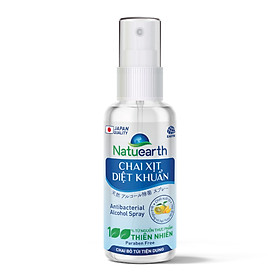 Chai xịt diệt khuẩn Natuearth (60 ml) - Chai bỏ túi - Chuyên dùng diệt khuẩn da tay và bề mặt - với 100% nguyên liệu thiên nhiên đạt tiêu chuẩn Nhật Bản